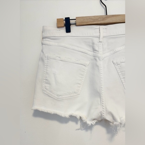 Agolde White Jean Shorts - Picture 3 of 11